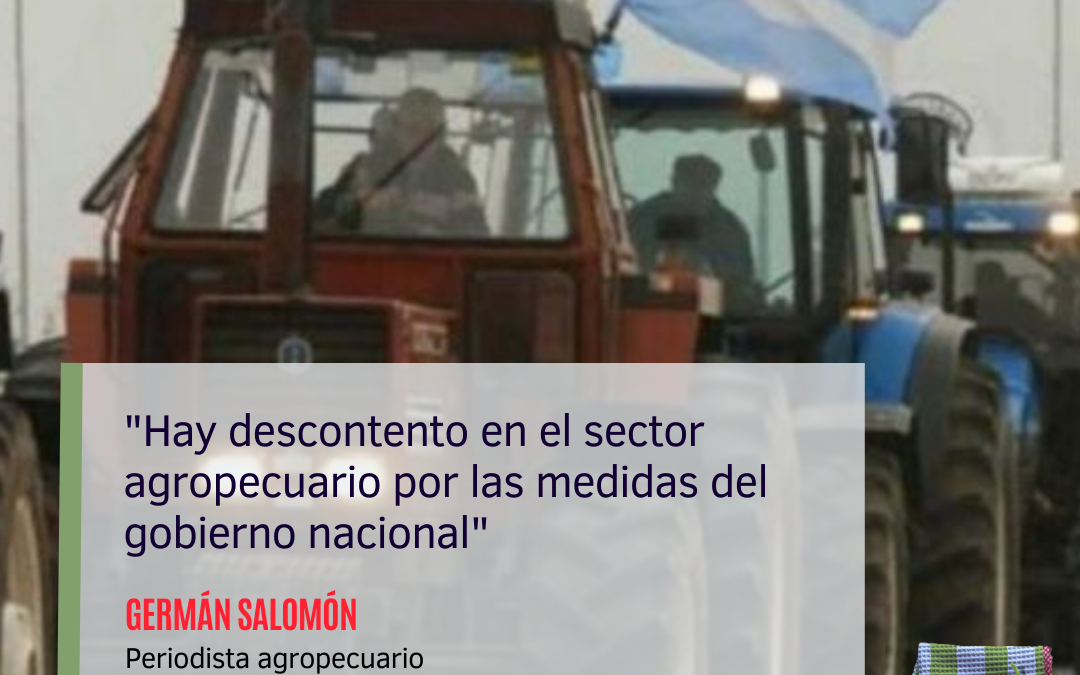 Repercusiones del acuerdo: Malestar en el campo