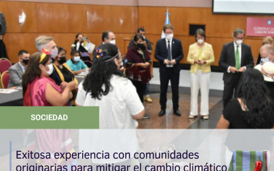 Exitosa experiencia con comunidades originarias para mitigar los efectos del cambio climático
