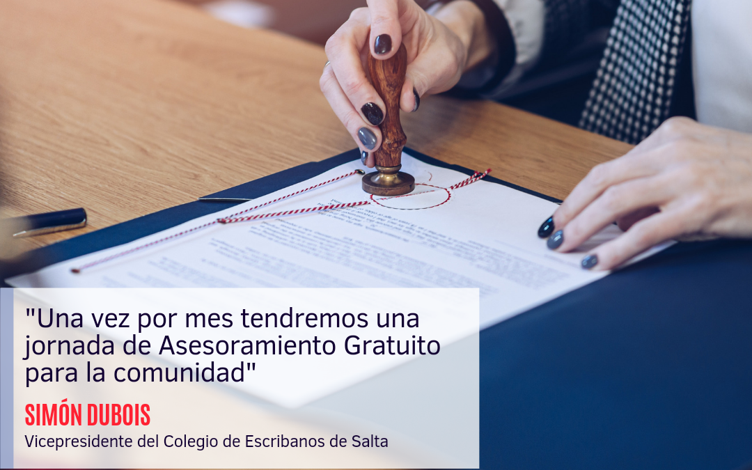 Escribanos brindarán asesoramiento gratuito