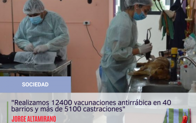 Avanza la vacunación antirrabica en los barrios