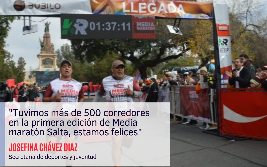 Más de 500 corredores de todo el país disputaron la Media Maratón Salta