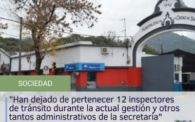 “Han dejado de pertenecer 12 inspectores de tránsito durante la actual gestión y otros tantos administrativos de la secretaría”