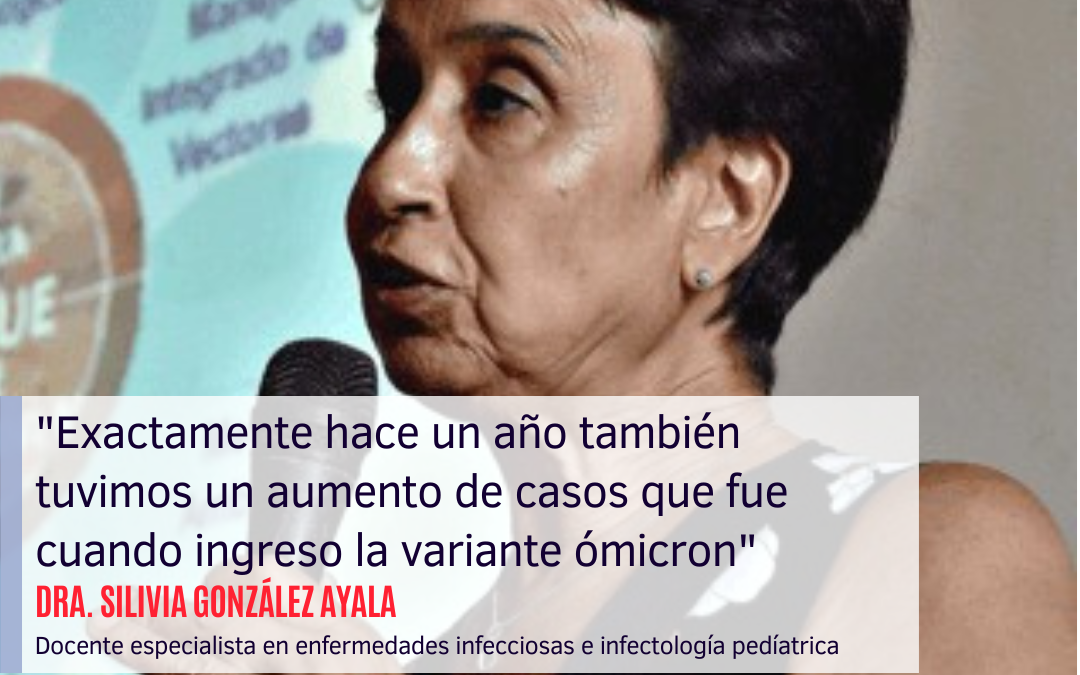 “Exactamente hace un año también tuvimos un aumento de casos que fue cuando ingreso la variante ómicron”