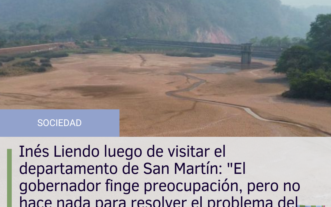 Inés Liendo luego de visitar el departamento de San Martín: “El gobernador finge preocupación, pero no hace nada para resolver el problema del agua”