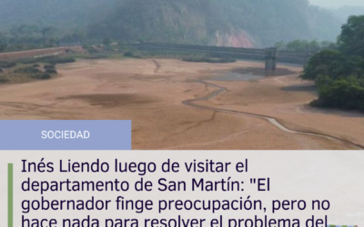 Inés Liendo luego de visitar el departamento de San Martín: “El gobernador finge preocupación, pero no hace nada para resolver el problema del agua”