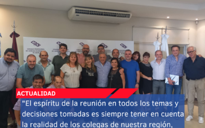 “El espíritu de la reunión en todos los temas y decisiones tomadas es siempre tener en cuenta la realidad de los colegas de nuestra región, buscamos una FACPCE más federal”