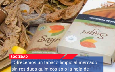 “Ofrecemos un tabaco limpio al mercado sin residuos químicos sólo la hoja de tabaco, virginia”