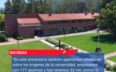 “En este aniversario también queriamos reflexionar sobre los orígenes de la universidad, empezamos con 177 alumnos y hoy tenemos 32 mil, somos la segunda universidad privada del país”