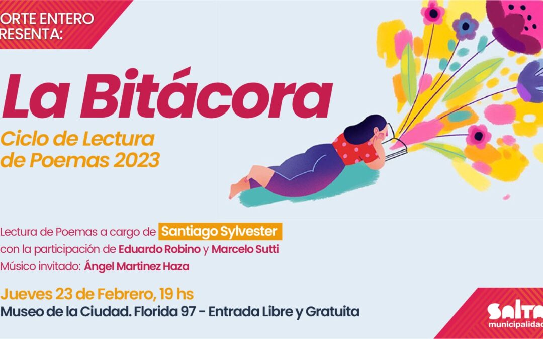 La Municipalidad realizará un nuevo ciclo de lectura de poesías “La Bitácora”