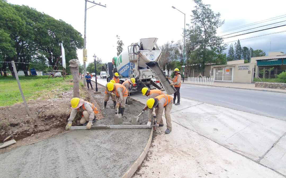 La obra integral que el municipio ejecuta en San Luis sobre ruta 51 está en su etapa final