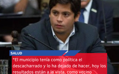 “El municipio tenía como política el descacharrado y lo ha dejado de hacer, hoy los resultados están a la vista, como vecino entiendo el enojo”