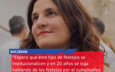 “Espero que este tipo de festejos se institucionalicen y en 20 años se siga hablando de los festejos por el cumpleaños de la ciudad”