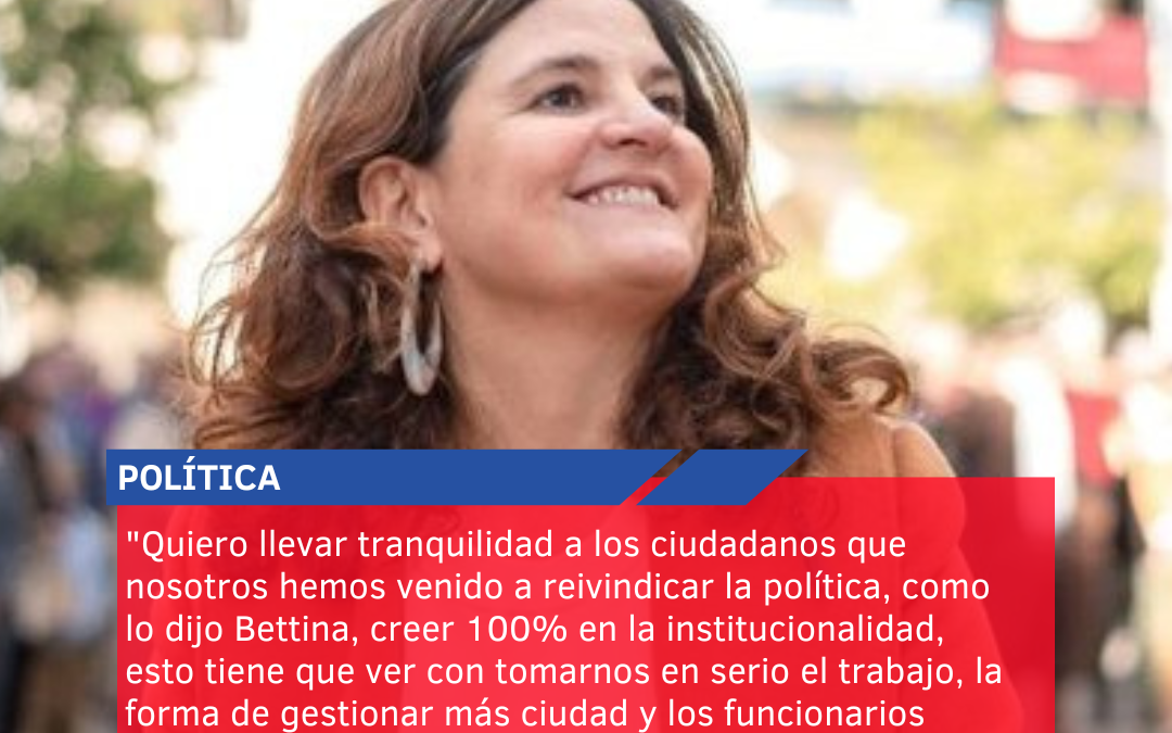 “Quiero llevar tranquilidad a los ciudadanos que nosotros hemos venido a reivindicar la política, como lo dijo Bettina, creer 100% en la institucionalidad, esto tiene que ver con tomarnos en serio el trabajo, la forma de gestionar más ciudad y los funcionarios estamos trabajando como siempre”